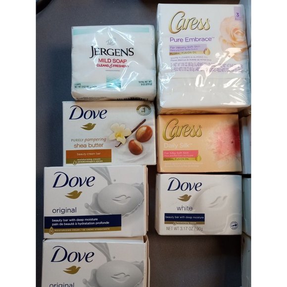 Dove Bath & Body 7 Lb Box Of Womens Dove Olay Jergens Caress Soaps